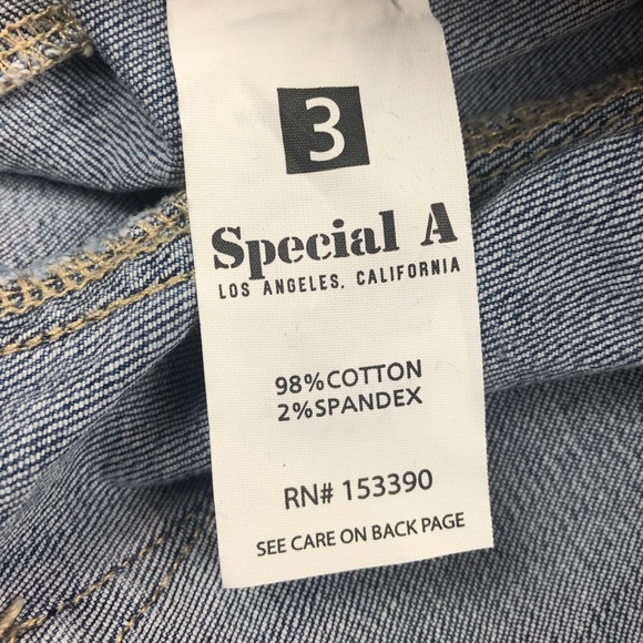 Special A Los Angeles CA Straight &  Distrsd Jeans - Picture 8 of 11